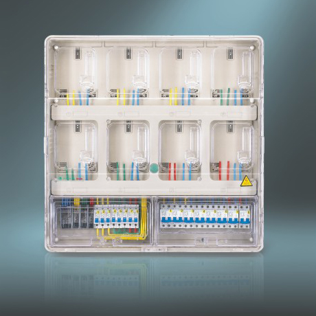 MF-K801AD 單相八位插卡式電表箱上下結構